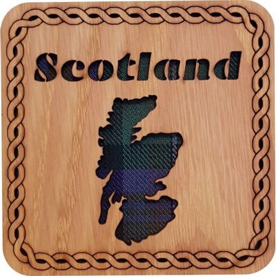 Schottland-Karten-Quadrat-Untersetzer | LCR16