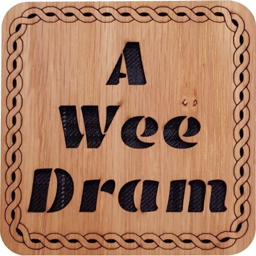 A Wee Dram Square Coaster | LCR17