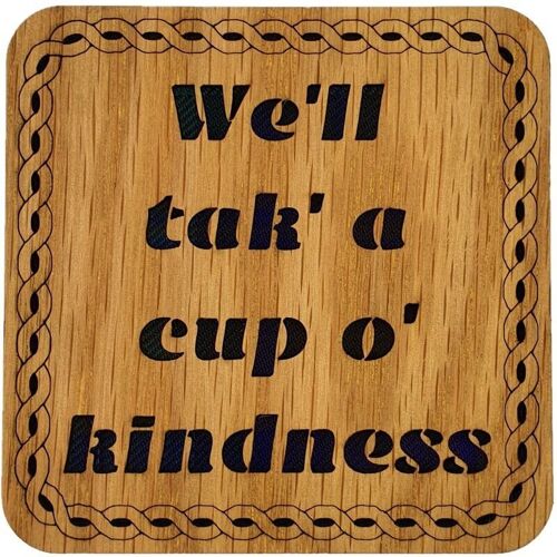 Cup O' Kindness Square Coaster | LCR46