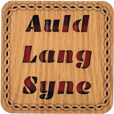 Auld Lang Syne quadratischer Untersetzer | LCR47
