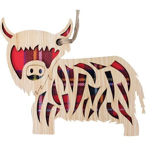 Highland Coo Profile Hanging Plaque | LH20