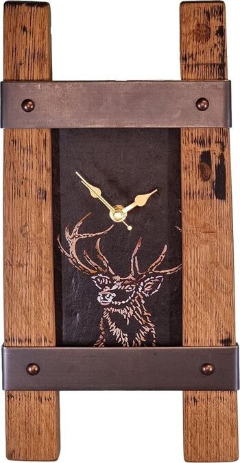 Horloge double en ardoise Stag | SOC21 1