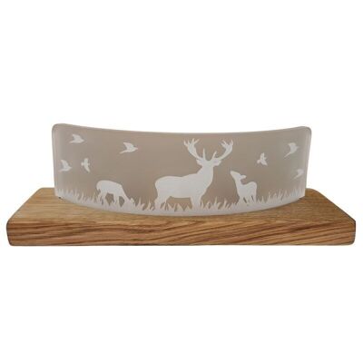 Grand porte-bougie chauffe-plat Stag Family | T07