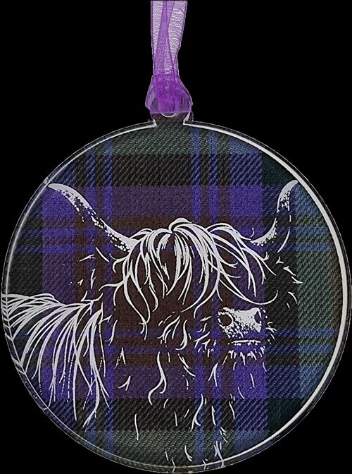 Engraved Highland Cow Hanger | Q01