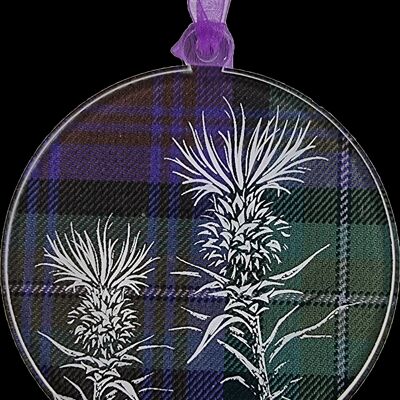 Engraved Thistle Hanger | Q03