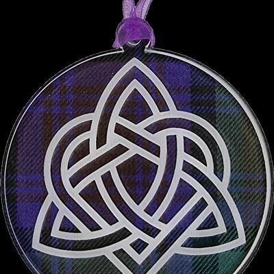 Gravierter keltischer Knoten-Aufhänger | Q04