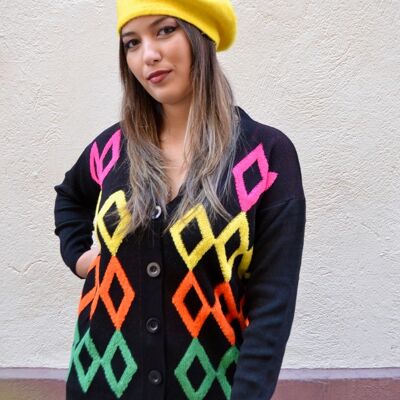 Cardigan en maille, veste, taille unique, couleurs