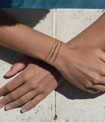 Bracelet chaîne fine Procida Or | Bijoux faits main en France 3