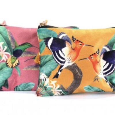 Make-up Bags Birds of Paradise Pink