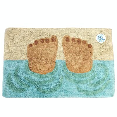 Tapis de bain en coton tufté - Pieds de bain