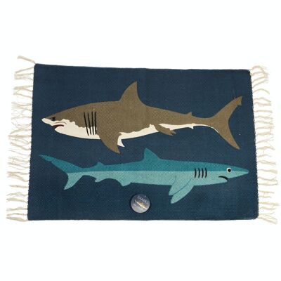 100% Cotton rug - Sharks