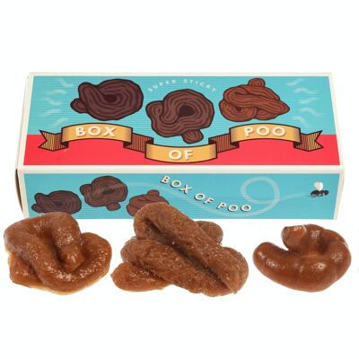 Sticky poo in a box toy