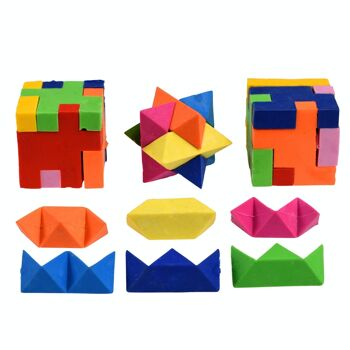 Gommes puzzle 3D (lot de 4) - Ours sauvage 5