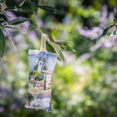 Sachet of organic lavender "perched village"