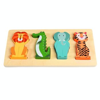 Puzzle en bois - Créatures colorées 3
