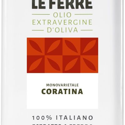 Huile d'olive extra vierge CORATINA 3 L - 5 L