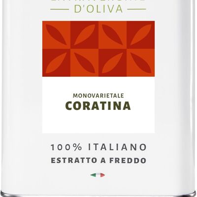 Olio Extravergine d'Oliva CORATINA 3 L - 5 L