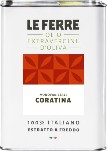 Huile d'olive extra vierge CORATINA 3 L - 5 L 4