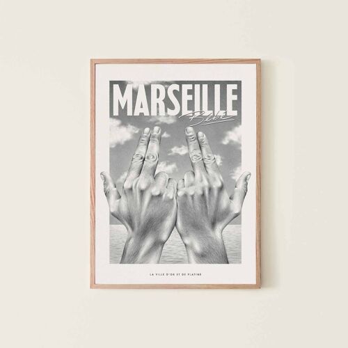 Affiche - Marseille bébé - 50x70cm