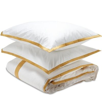 Ensemble Housse de Couette King Windsor Jaune Curcuma