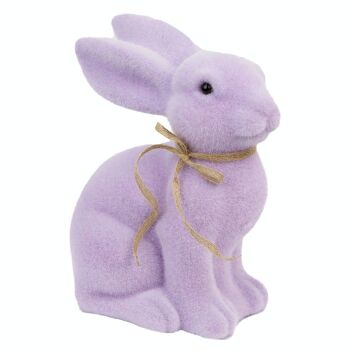 Décoration lapin de Pâques moyen lilas 3