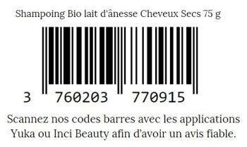 Shampoing Bio lait d'ânesse Cheveux Secs 7