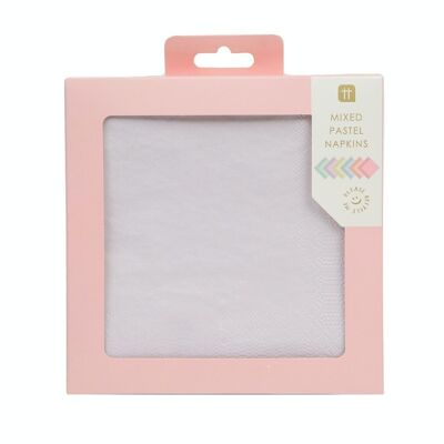 Serviettes en papier pastel - Paquet de 20