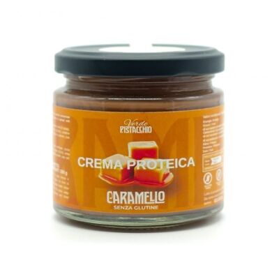 Crema proteica da spalmare al caramello salato