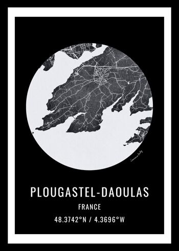 29-CARTE PLOUGASTEL DAOULAS 1