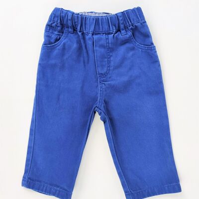 Cyrillus blue trousers - used - 9 months
