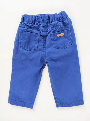 Pantalon bleu Cyrillus - occasion - 9 mois 2