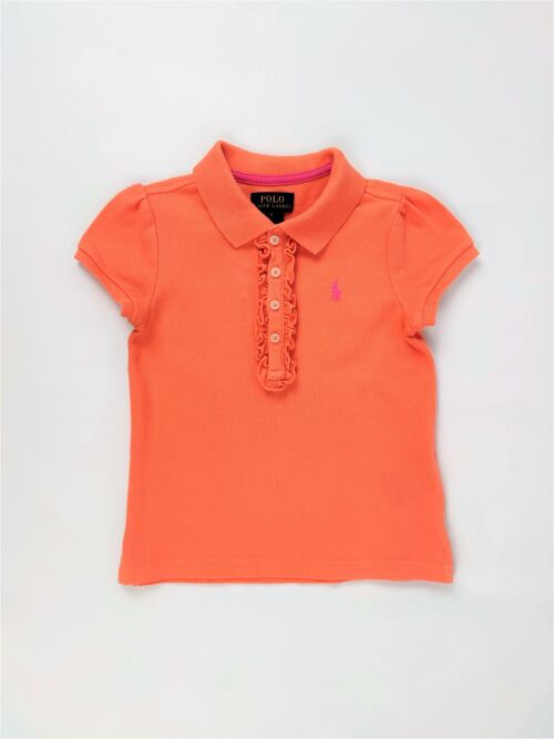 Polo orange Ralph Lauren - occasion  - 5 ans