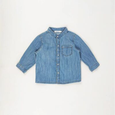 Bout'chou jeans shirt - used - 9 months