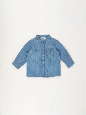 Chemise jeans Bout'chou - occasion - 9 mois 1