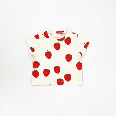Strawberry Mini Rodini T-shirt - used - 0/3 months