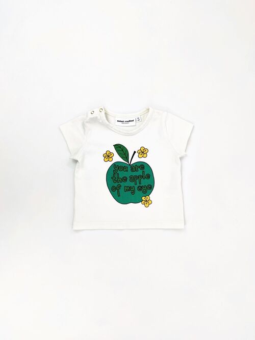 T-shirt Mini Rodini pomme - occasion - 0/3 mois