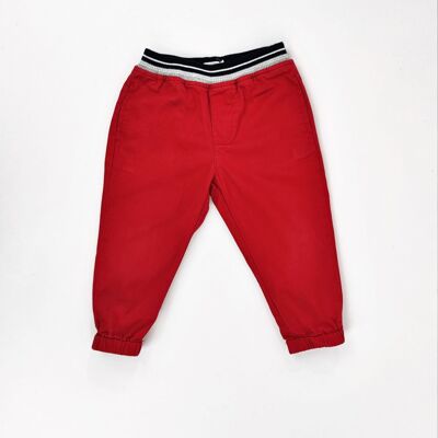 Pantaloni Bout'chou rossi - usati - 18 mesi