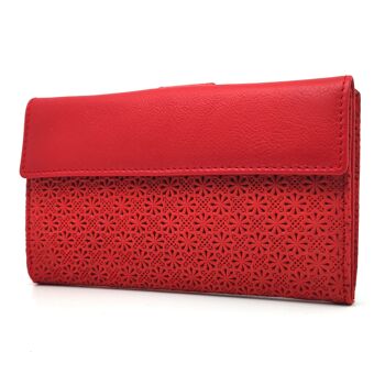 Grand sac à main femme | Portefeuille femme | Fabriqué en Espagne | RFID | Portefeuille en cuir | 32918 Rouge 5