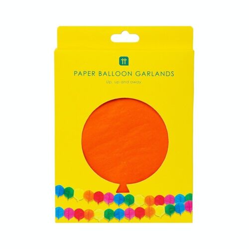 Rainbow Birthday Balloons Party Garlands - 3 Pack
