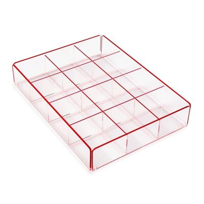 BANDEJA ACRILICA MULTI ROJA 21040044