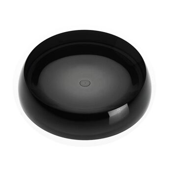 PORTE-SAVON ROND TRANSP NOIR 10860004