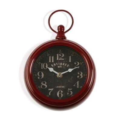 RELOJ PARED ROJO 16X23 CM 18190637