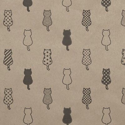 Kraft Cat Wrapping Paper