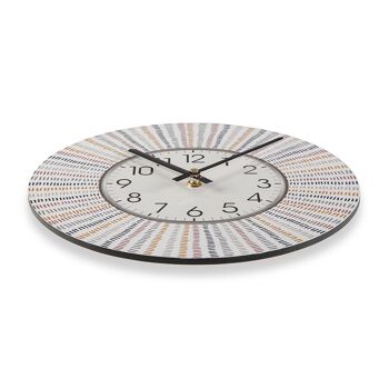 HORLOGE MURALE EN VELOURS CÔTELÉ 29CM 18190756 3