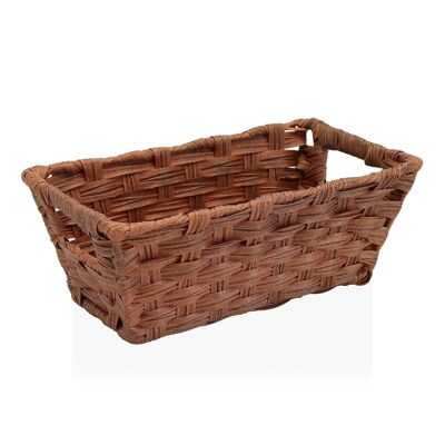 BASKET WITH BROWN HANDLES 19480355
