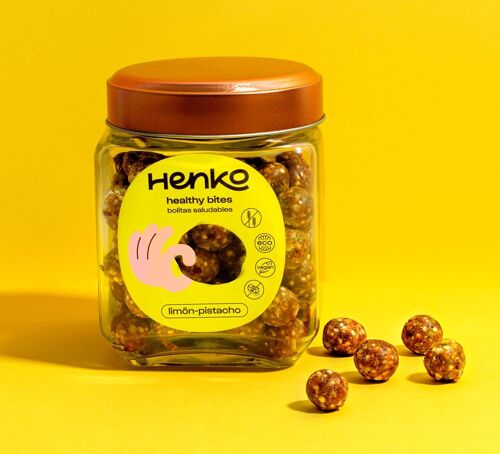 Healthy bites lemon-pistachio bio (in bulk and with jar included)