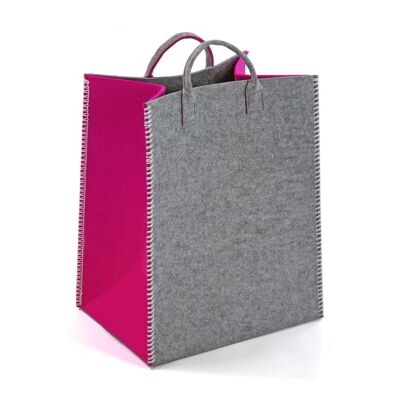 CESTA GRIS-FUCSIA 20100095