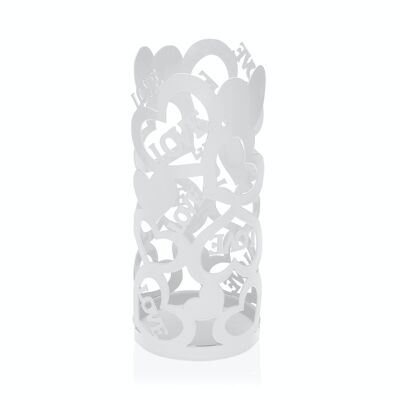 COZY WHITE GLASS HOLDER 21700194