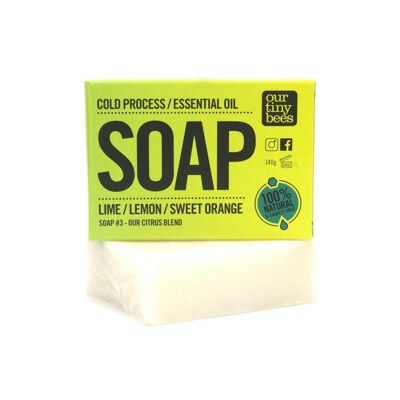 Soap #3 Lime / Lemon / Sweet Orange / Bergamot (140g Big Block)