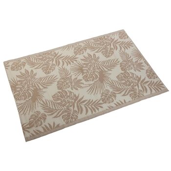 TAPIS BEIGE AVEC FEUILLES 17370410 1